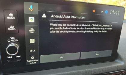 Image of Android Auto in use by John Goreham