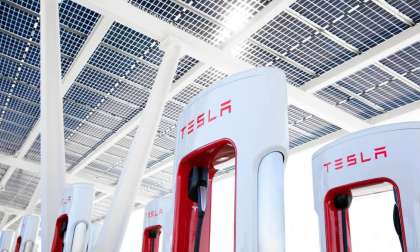 Tesla Supercharger, courtesy of Tesla Inc.