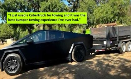 Today, I Used The Cybertruck To Bumper Tow My 10K Trash-Trailer For a Dump Run - Best Towing Experience I've Ever Had