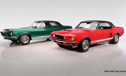 Green Hornet and Little Red Shelby Mustang cars restored