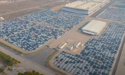 Hordes of Tesla Vehicles Await Export at Giga Shanghai