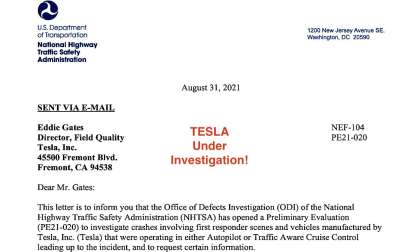 NHTSA puts Tesla to Task