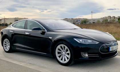Tesla Model S black color