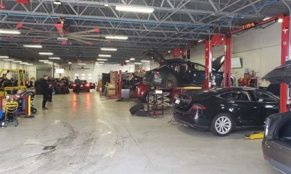 Image of Tesla repair shop by John Goreham