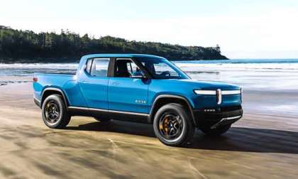 Rivian Truck blue color