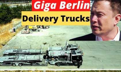 Tesla Giga Berlin Brought 2 Trucks To Move Model Ys