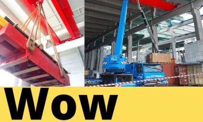 Tesla Giga Belrin's 100t new crane from BANG Kransysteme