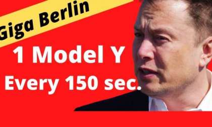 Tesla Giga Berlin Produces 1 Model Y Every 150 Seconds