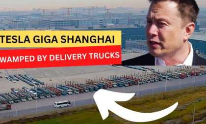 Tesla Giga Shanghai Back in Full Swing as Delivery Trucks Flood the Factory