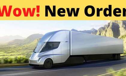 10 Tesla Semi trucks and two megachargers ordered.