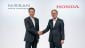 Nissan and Honda CEO Shaking Hands